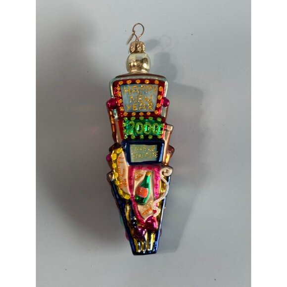 Christopher Radko Times Square New Years Eve Ornament 2000 6" Hand-Painted Glass - Picture 2 of 9